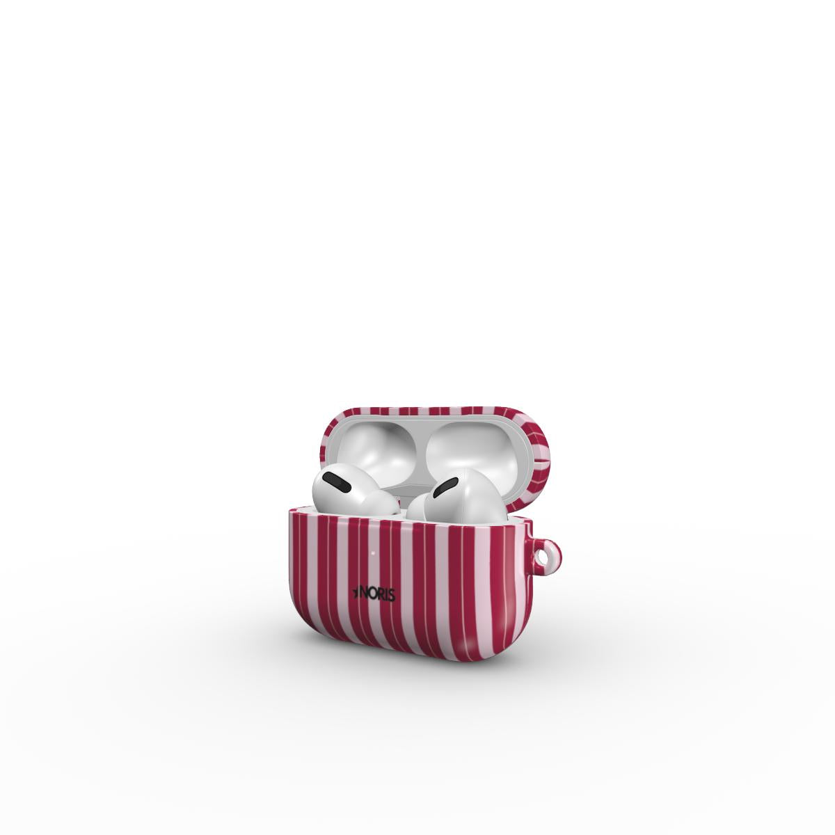Scarlet Stripes Airpods Case